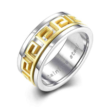 mens titanium steel wedding ring printing width aneis gift for her hbr120 J4U66