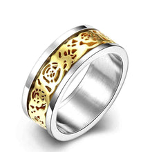 mens titanium steel wedding ring printing width aneis gift for her hbr120 J4U66