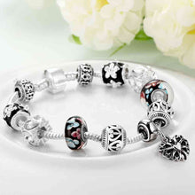 silver plated bracelets double color fall heart pulseiras 100 hand madeball pfdh035 J4U66