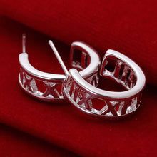 silver plated clip on earrings for women weaved web stud earcuff accessories hbe15 J4U66