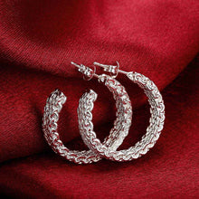 silver plated clip on earrings for women weaved web stud earcuff accessories hbe15 J4U66