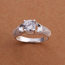 silver wedding rings austria crystal opal joyas hbr07 J4U66