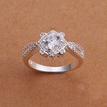 silver wedding rings austria crystal opal joyas hbr07 J4U66