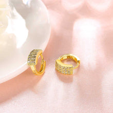 exo 18k gold plating earring three rows crystal clip cufflinks summer jewelry hbe375 J4U66