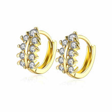 exo 18k gold plating earring three rows crystal clip cufflinks summer jewelry hbe375 J4U66