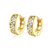exo 18k gold plating earring three rows crystal clip cufflinks summer jewelry hbe375 J4U66