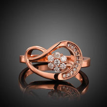 exo 18k real gold plated rings for women crystal flower anel masculino elegant skgr05 J4U66