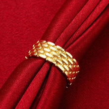 exo 18k gold plated engagement ring round drum anel margarida J4U66