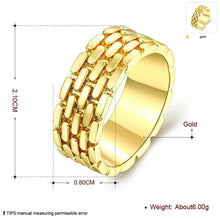 exo 18k gold plated engagement ring round drum anel margarida J4U66