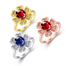exo acessorios para mulher rings for women flower shaped insets aneis charms hbr1 J4U66