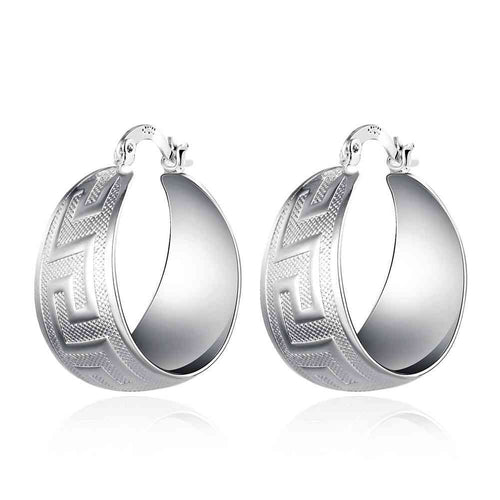 exo silver plated earing pattern broadside clip brincos de festa wedding smte714 J4U66