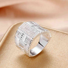 exo silver plated wedding ring aspect crystal bridges anel feminino joias smtr77 J4U66