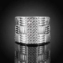 exo silver plated wedding ring aspect crystal bridges anel feminino joias smtr77 J4U66