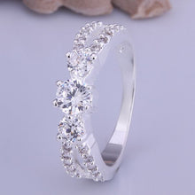 exo silver rings retro white stone anillos costume jewellery hbr013 J4U66