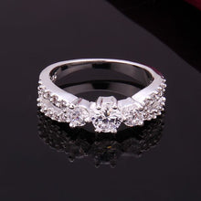 exo silver rings retro white stone anillos costume jewellery hbr013 J4U66