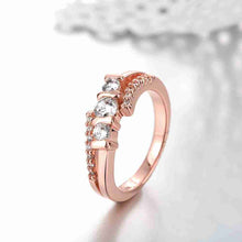 floating charms 18k gold plated ring oblique interchange with crystal anel prices in euros J4U66