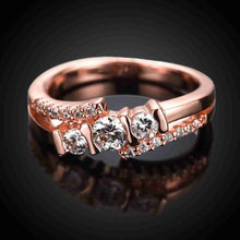floating charms 18k gold plated ring oblique interchange with crystal anel prices in euros J4U66