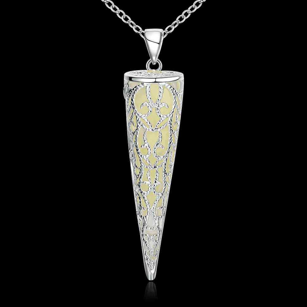 floating charms nightlight collares pendant necklace hollow round tip tenis masculino jewellery luyn043 J4U66