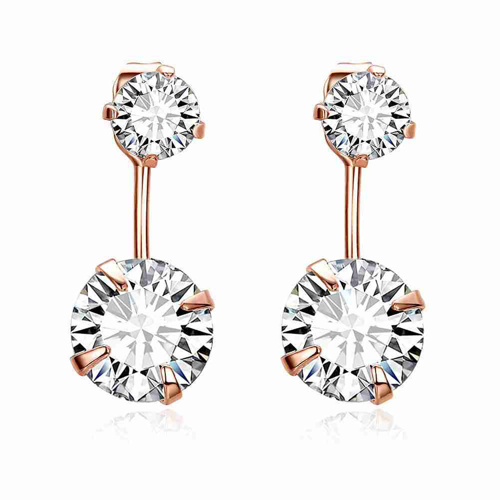 floating charms platinum plate crystal earrings crystal size oorbellen hbe337 J4U66