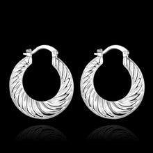 floating charms silver earing screw thread clip cufflinks wedding smte7 J4U66