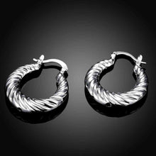 floating charms silver earing screw thread clip cufflinks wedding smte7 J4U66