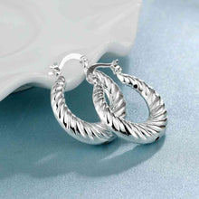 floating charms silver earing screw thread clip cufflinks wedding smte7 J4U66