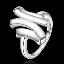 floating charms silver plated engagement rings 3 line stone anillos bijoux women hbr02 J4U66