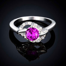 floating charms silver rings for women insets gem anel masculino ruby jewelry hbr107 J4U66