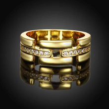 india 18k gold plating wedding rings crystal bridges anillos bone skgr34 J4U66