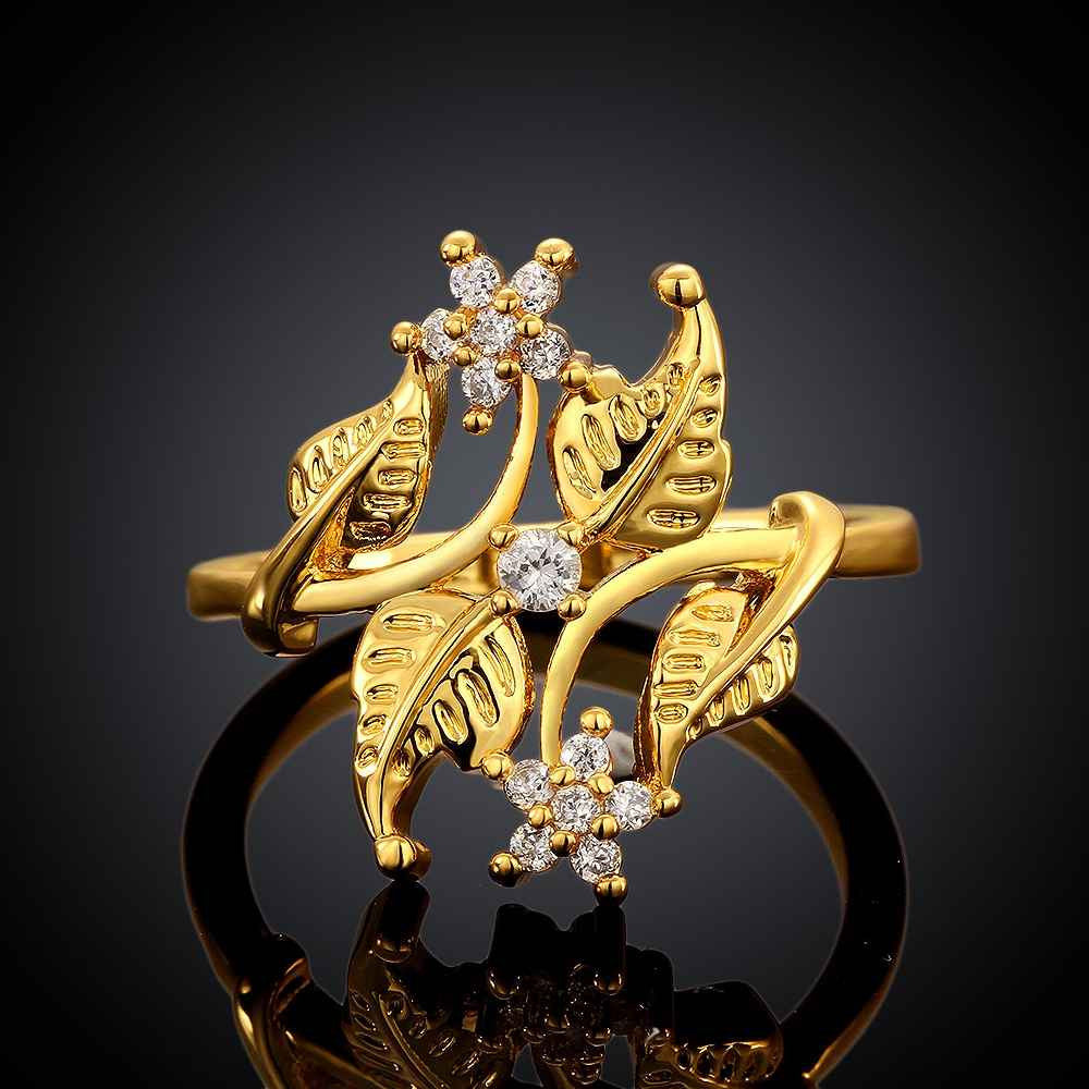 india 18k gold plated rings for men more maple leaf anel masculino fine jewelry skgr051 J4U66