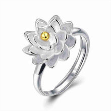 india silver engagement ring separation flowers bague love hbr32 J4U66