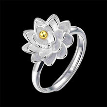 india silver engagement ring separation flowers bague love hbr32 J4U66