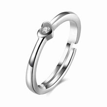 india silver engagement ring separation flowers bague love hbr32 J4U66