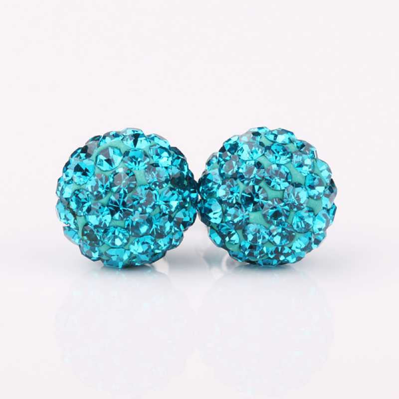 india acessorios para mulher earings sky blue crystal stud brincos de festa jewelry display J4U66