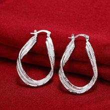 india silver plated earring streamline clip orecchini wedding jewelry smte4 J4U66
