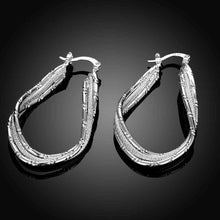 india silver plated earring streamline clip orecchini wedding jewelry smte4 J4U66
