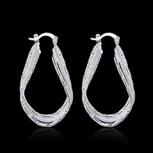 india silver plated earring streamline clip orecchini wedding jewelry smte4 J4U66