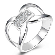 india silver plated ring crystal hasp anel masculino bijoux women smtr72 J4U66
