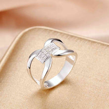 india silver plated ring crystal hasp anel masculino bijoux women smtr72 J4U66