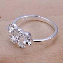 india silver ring heart to heart anel masculino men jewelry hbr007 J4U66