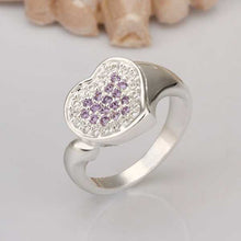 india silver ring heart to heart anel masculino men jewelry hbr007 J4U66