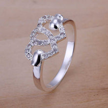 india silver ring heart to heart anel masculino men jewelry hbr007 J4U66