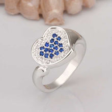 india silver ring heart to heart anel masculino men jewelry hbr007 J4U66