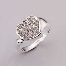 india silver ring heart to heart anel masculino men jewelry hbr007 J4U66