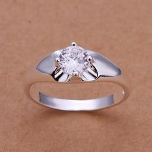 silver plated ring zircon silver jewelry ring women finger rings wedding gift smtr203 J4U66