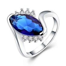 silver plated ring zircon silver jewelry ring women finger rings wedding gift smtr11 J4U66