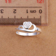 silver plated ring zircon silver jewelry ring women finger rings wedding gift smtr1 J4U66