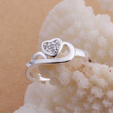 silver plated ring zircon silver jewelry ring women finger rings wedding gift smtr1 J4U66