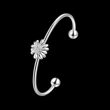 summer style silverchrysanthemum men bracelet jewellery smtb225 J4U66