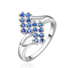 summer style silver engagement rings leaf trss white anel de ouro ruby jewelry hbr024 J4U66